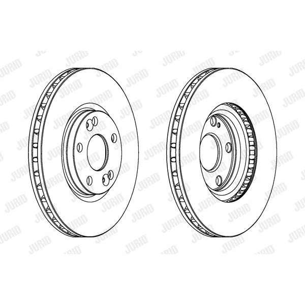 Слика на кочионен диск JURID 563097JC за  Renault Espace 3 (JE0) 2.0 - 139 коњи бензин