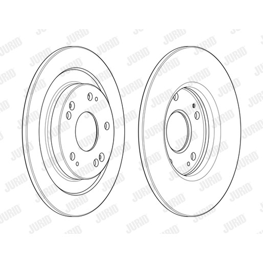 Слика на кочионен диск JURID 563128JC за Honda Civic 9 (FK) 1.6 i-DTEC - 120 коњи дизел