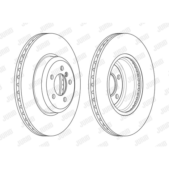 Слика на кочионен диск JURID 563133JC-1 за BMW 3 Sedan F30 F35 F80 330 d - 258 коњи дизел