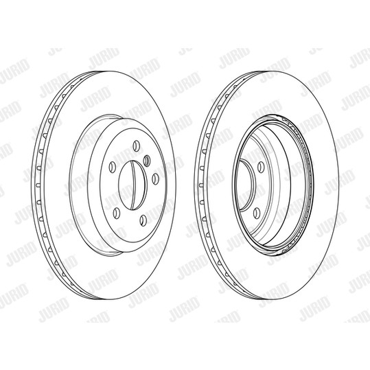 Слика на кочионен диск JURID 563134JC за BMW 4 Coupe F32 F82 430 d - 258 коњи дизел