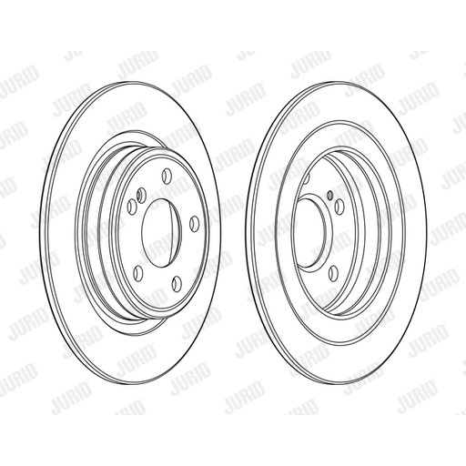 Слика на кочионен диск JURID 563140JC за Mercedes B-Class (w246) B 220 CDI (246.203) - 177 коњи дизел