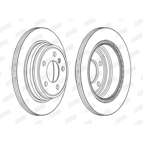 Слика на кочионен диск JURID 563153JC за BMW 3 Sedan F30 F35 F80 320 d - 163 коњи дизел