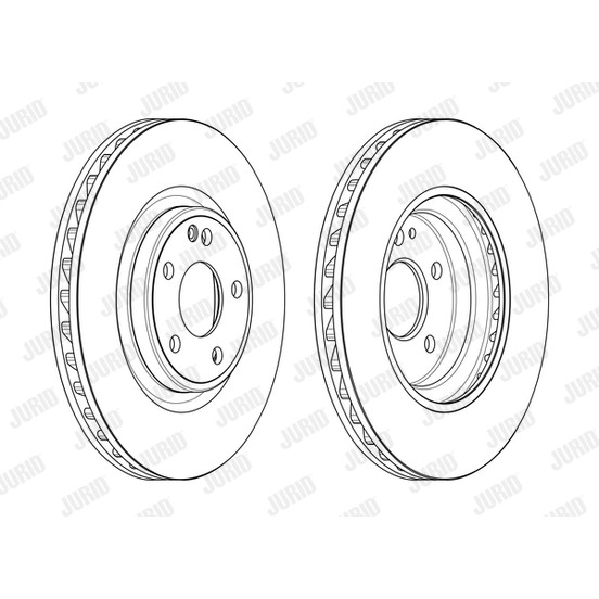 Слика на кочионен диск JURID 563163JC за Mercedes A-Class (w176) A 220 CDI (176.003) - 170 коњи дизел