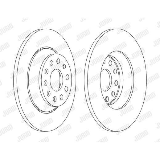 Слика на кочионен диск JURID 563168JC за Audi TT (FV3) 2.0 TTS - 310 коњи бензин