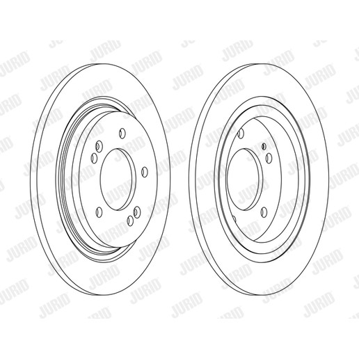 Слика на кочионен диск JURID 563182JC за Hyundai i30 (PDE, PD) 1.4 T-GDI - 140 коњи бензин