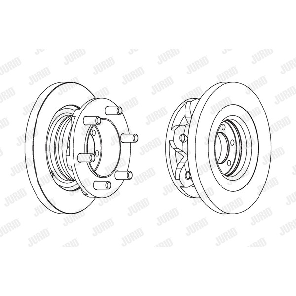 Слика на кочионен диск JURID 567118J за камион Iveco Daily 2 Platform 40 C 14 - 136 коњи дизел