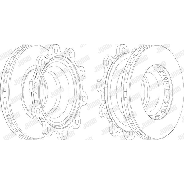 Слика на Кочионен диск JURID 569022J