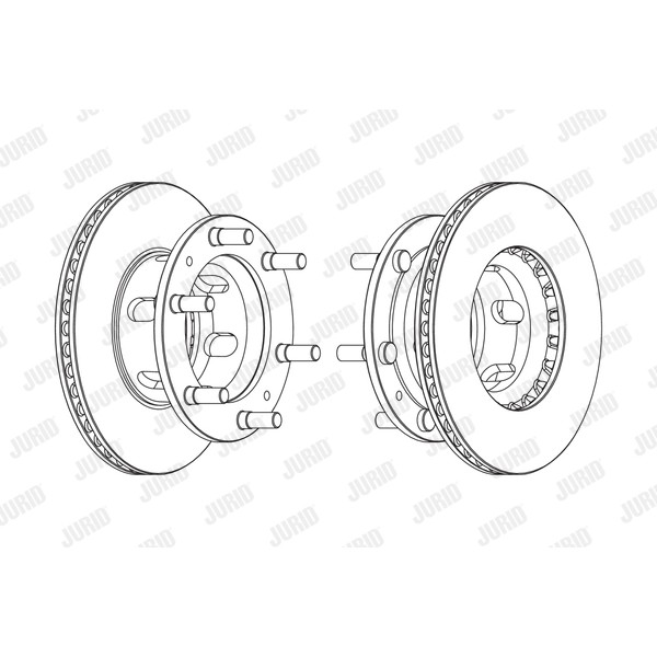 Слика на кочионен диск JURID 569124J за камион Iveco Zeta 79-14 - 135 коњи дизел