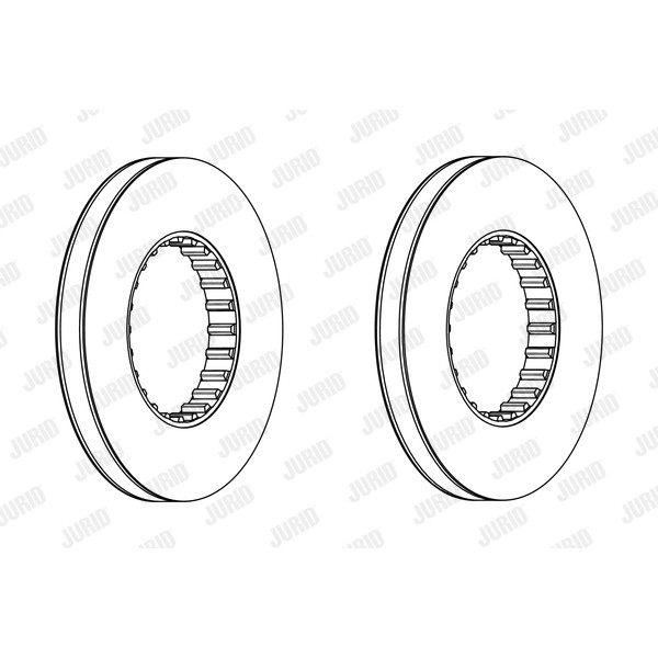 Слика на кочионен диск JURID 569213J за камион Volvo 8500 - 380 коњи дизел