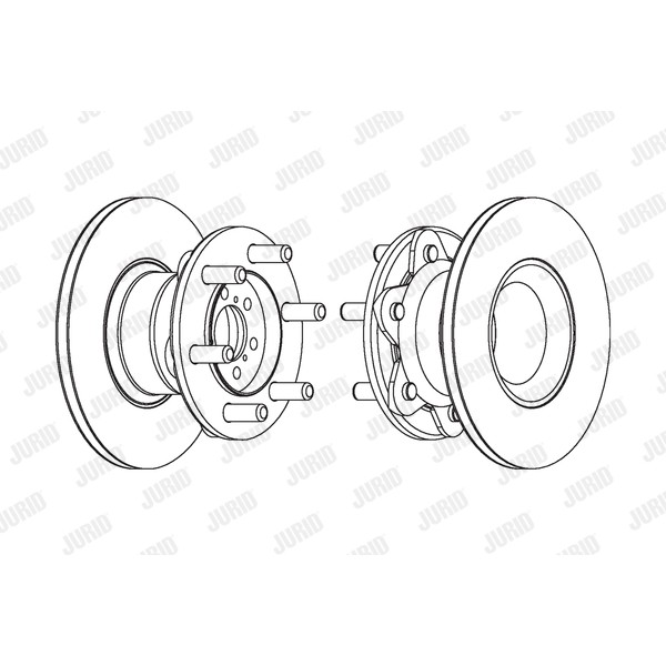 Слика на кочионен диск JURID 569271J за камион Iveco Daily 1 Box 40-10 V - 92 коњи дизел