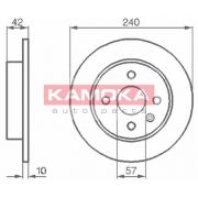 Слика 1 на кочионен диск KAMOKA  1032086