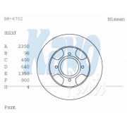 Слика 1 $на Кочионен диск KAVO PARTS BR-6702