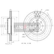 Слика 1 на кочионен диск MAXGEAR 19-0703