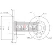 Слика 1 на кочионен диск MAXGEAR 19-0714