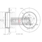 Слика 1 на кочионен диск MAXGEAR 19-0722