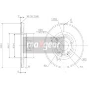 Слика 1 на кочионен диск MAXGEAR 19-0724