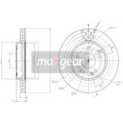 Слика 1 на кочионен диск MAXGEAR 19-0725