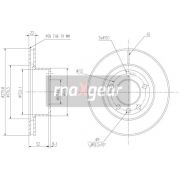 Слика 1 на кочионен диск MAXGEAR 19-0728