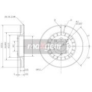 Слика 1 на кочионен диск MAXGEAR 19-0743