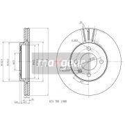 Слика 1 на кочионен диск MAXGEAR 19-0754