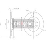 Слика 1 на кочионен диск MAXGEAR 19-0760