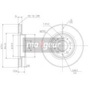 Слика 1 на кочионен диск MAXGEAR 19-0761