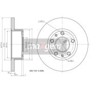 Слика 1 на кочионен диск MAXGEAR 19-0785