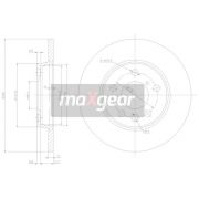 Слика 1 на кочионен диск MAXGEAR 19-0789