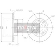 Слика 1 на кочионен диск MAXGEAR 19-0799