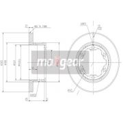 Слика 1 на кочионен диск MAXGEAR 19-0809