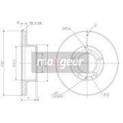 Слика 1 на кочионен диск MAXGEAR 19-0810