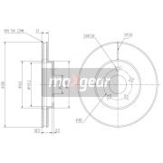 Слика 1 на кочионен диск MAXGEAR 19-0811