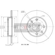 Слика 1 на кочионен диск MAXGEAR 19-0817