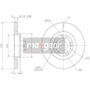 Слика 1 на кочионен диск MAXGEAR 19-0819