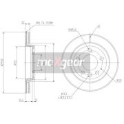 Слика 1 на кочионен диск MAXGEAR 19-0838