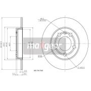 Слика 1 на кочионен диск MAXGEAR 19-0840