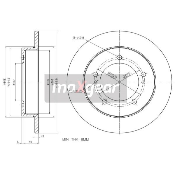 Слика на Кочионен диск MAXGEAR 19-0919