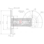 Слика 1 на кочионен диск MAXGEAR 19-0939