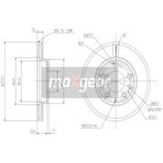 Слика 1 на кочионен диск MAXGEAR 19-0944