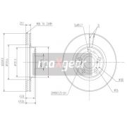 Слика 1 на кочионен диск MAXGEAR 19-0967