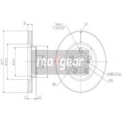 Слика 1 на кочионен диск MAXGEAR 19-0968