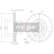 Слика 1 на кочионен диск MAXGEAR 19-0974