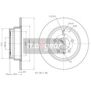 Слика 1 на кочионен диск MAXGEAR 19-0975