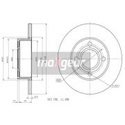 Слика 1 $на Кочионен диск MAXGEAR 19-0985