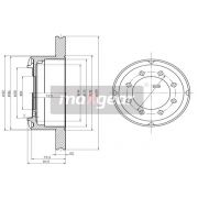 Слика 1 на кочионен диск MAXGEAR 19-0986