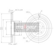 Слика 1 на кочионен диск MAXGEAR 19-0995