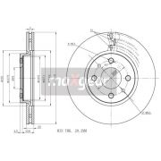 Слика 1 на кочионен диск MAXGEAR 19-0998