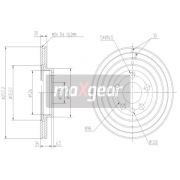 Слика 1 на кочионен диск MAXGEAR 19-0999