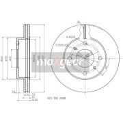 Слика 1 на кочионен диск MAXGEAR 19-1023