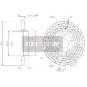 Слика 1 на кочионен диск MAXGEAR 19-1034